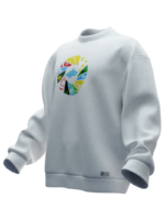 16 Türk Hanedanlığı Tasarımlı Unisex Rahat Kalıp Sweatshirt - Görsel 5