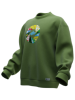 16 Türk Hanedanlığı Tasarımlı Unisex Rahat Kalıp Sweatshirt - Görsel 8