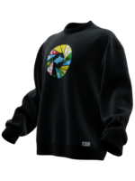16 Türk Hanedanlığı Tasarımlı Unisex Rahat Kalıp Sweatshirt - Görsel 2
