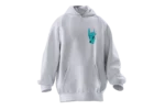 Bozkurt İşareti Tasarımlı Unisex Rahat Kalıp Hoodie - Görsel 4