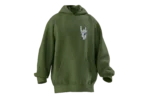 Bozkurt İşareti Tasarımlı Unisex Rahat Kalıp Hoodie