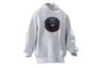 Kurt v1 Tasarımlı Unisex Rahat Kalıp Hoodie - Görsel 4