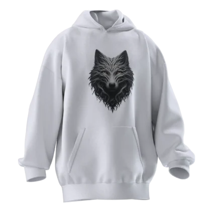 Bozkurt v2 Tasarımlı Unisex Rahat Kalıp Hoodie