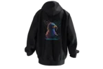 Bürküt Tasarımlı Unisex Rahat Kalıp Hoodie - Görsel 4