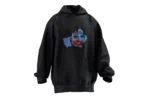 Doğu Türkistan Tasarımlı Unisex Rahat Kalıp Hoodie - Görsel 4