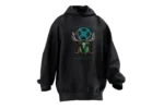 Mitolojik Geyik Tasarımlı Unisex Rahat Kalıp Hoodie