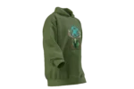 Mitolojik Geyik Tasarımlı Unisex Rahat Kalıp Hoodie - Görsel 8