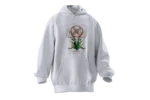 Mitolojik Geyik Tasarımlı Unisex Rahat Kalıp Hoodie - Görsel 4