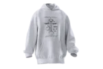 Kam Davulu Tasarımlı Unisex Rahat Kalıp Hoodie