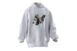 Kurt & Kartal Tasarımlı Unisex Rahat Kalıp Hoodie - Görsel 4