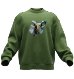 Kurt & Kartal Tasarımlı Unisex Rahat Kalıp Sweatshirt - Görsel 7