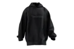 Korkmadık Savaştık Yazılı Unisex Rahat Kalıp Hoodie - Görsel 4