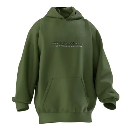 Korkmadık Savaştık Yazılı Unisex Rahat Kalıp Hoodie