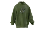 Pençe Kurt Tasarımlı Unisex Rahat Kalıp Hoodie - Görsel 7