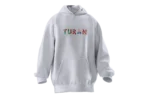 Turan v2 Tasarımlı Unisex Rahat Kalıp Hoodie