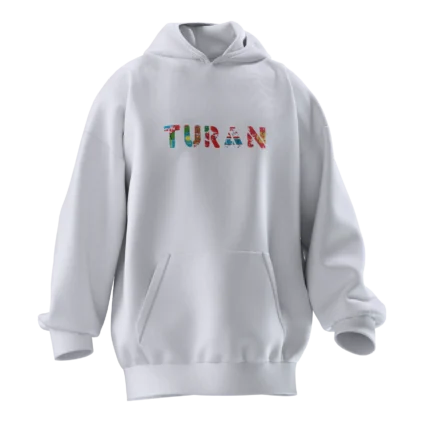 Turan v2 Tasarımlı Unisex Rahat Kalıp Hoodie