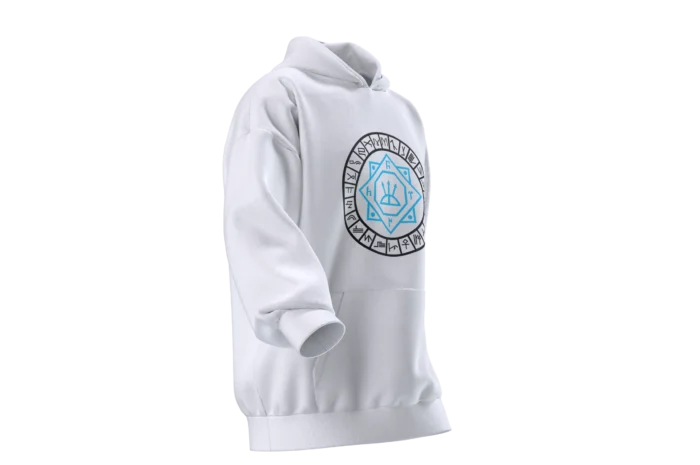 TÜRKBOYLARI (4) Oğuzhan Mührü & 24 Oğuz Boyu Tasarımlı Unisex Rahat Kalıp Hoodie - Görsel 2