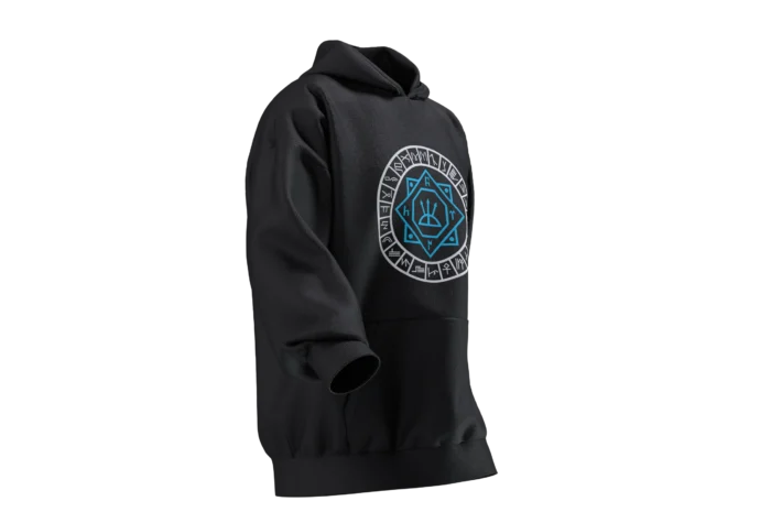 TÜRKBOYLARI (5) Oğuzhan Mührü & 24 Oğuz Boyu Tasarımlı Unisex Rahat Kalıp Hoodie - Görsel 5