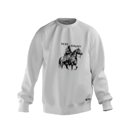 Dede Korkut Tasarımlı Unisex Rahat Kalıp Sweatshirt