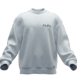 Alfa Tasarımlı Unisex Rahat Kalıp Sweatshirt - Görsel 3