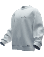 Alfa Tasarımlı Unisex Rahat Kalıp Sweatshirt - Görsel 2