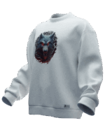 Bozkurt v1 Tasarımlı Unisex Rahat Kalıp Sweatshirt - Görsel 5