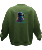 Bütküt Tasarımlı Unisex Rahat Kalıp Sweatshirt - Görsel 7