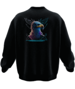 Bütküt Tasarımlı Unisex Rahat Kalıp Sweatshirt