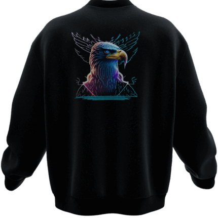 Bütküt Tasarımlı Unisex Rahat Kalıp Sweatshirt