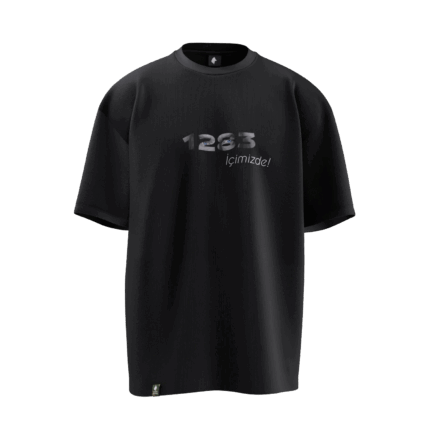 1283 Tasarımlı Unisex Oversize Pamuklu T-shirt