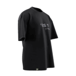 1283 Tasarımlı Unisex Oversize Pamuklu T-shirt - Görsel 2