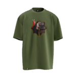 Fatih Sultan Mehmet Tasarımlı Unisex Oversize Pamuklu T-shirt - Görsel 4