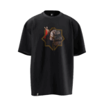 Fatih Sultan Mehmet Tasarımlı Unisex Oversize Pamuklu T-shirt - Görsel 2
