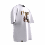 Timur Tasarımlı Unisex Oversize Pamuklu T-shirt - Görsel 5