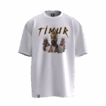 Timur Tasarımlı Unisex Oversize Pamuklu T-shirt