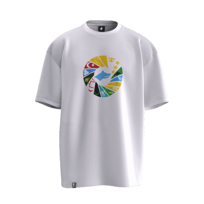 Yeni Proje (1) 16 Türk Devleti Tasarımlı Unisex Oversize Pamuklu T-shirt - Görsel 3
