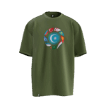 Turan Tasarımlı Unisex Oversize Pamuklu T-shirt - Görsel 5