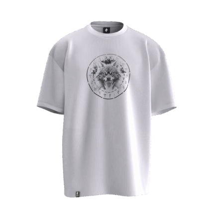Türk Töre Tengri Gökbörü Tasarımlı Unisex Oversize Pamuklu T-shirt