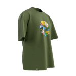 16 Türk Devleti Tasarımlı Unisex Oversize Pamuklu T-shirt - Görsel 6