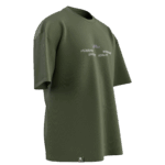 İttihat Tasarımlı Unisex Oversize Pamuklu T-shirt - Görsel 5