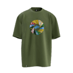 16 Türk Devleti Tasarımlı Unisex Oversize Pamuklu T-shirt - Görsel 5