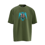 Çağrı ve Tuğrul Bey v2 Tasarımlı Unisex Oversize Pamuklu T-shirt - Görsel 2