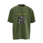 Metehan Tasarımlı Unisex Oversize Pamuklu T-shirt - Görsel 4