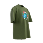 Turan Tasarımlı Unisex Oversize Pamuklu T-shirt - Görsel 6