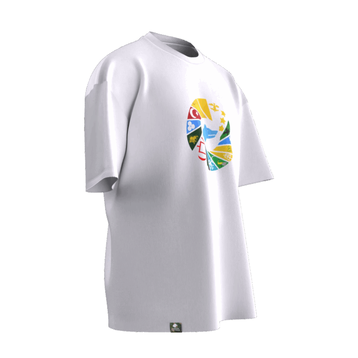 Yeni Proje 16 Türk Devleti Tasarımlı Unisex Oversize Pamuklu T-shirt - Görsel 4