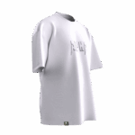 Alpha Tasarımlı Unisex Oversize Pamuklu T-shirt - Görsel 3