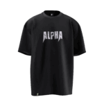 Alpha Tasarımlı Unisex Oversize Pamuklu T-shirt