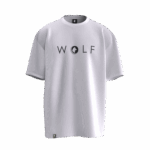 Wolf Tasarımlı Unisex Oversize Pamuklu T-shirt