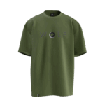 Wolf Tasarımlı Unisex Oversize Pamuklu T-shirt - Görsel 4