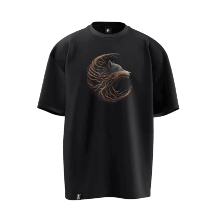 Bozkurt v3 Tasarımlı Unisex Oversize Pamuklu T-shirt